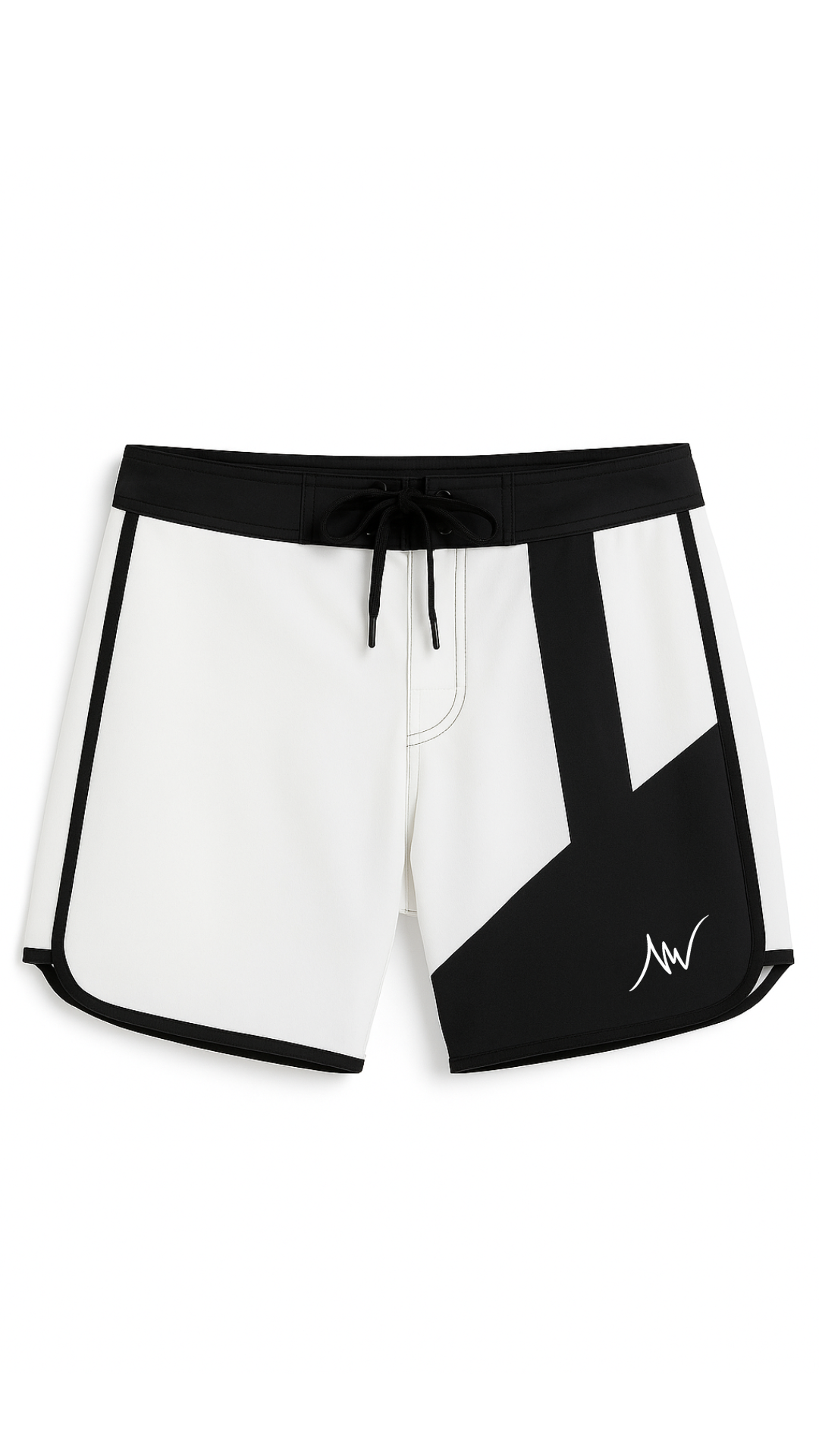 Shop Stylish Black & White Men's Physique Board Shorts
