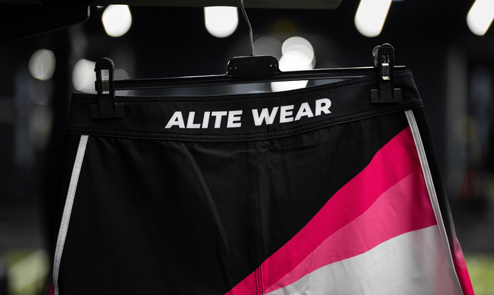 Magenta IFBB NPC competition board shorts | ALITE WEAR