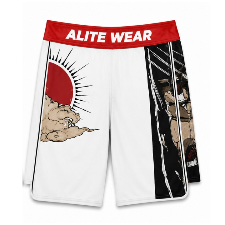 KAISEN competition board shorts front view | ALITE WEAR