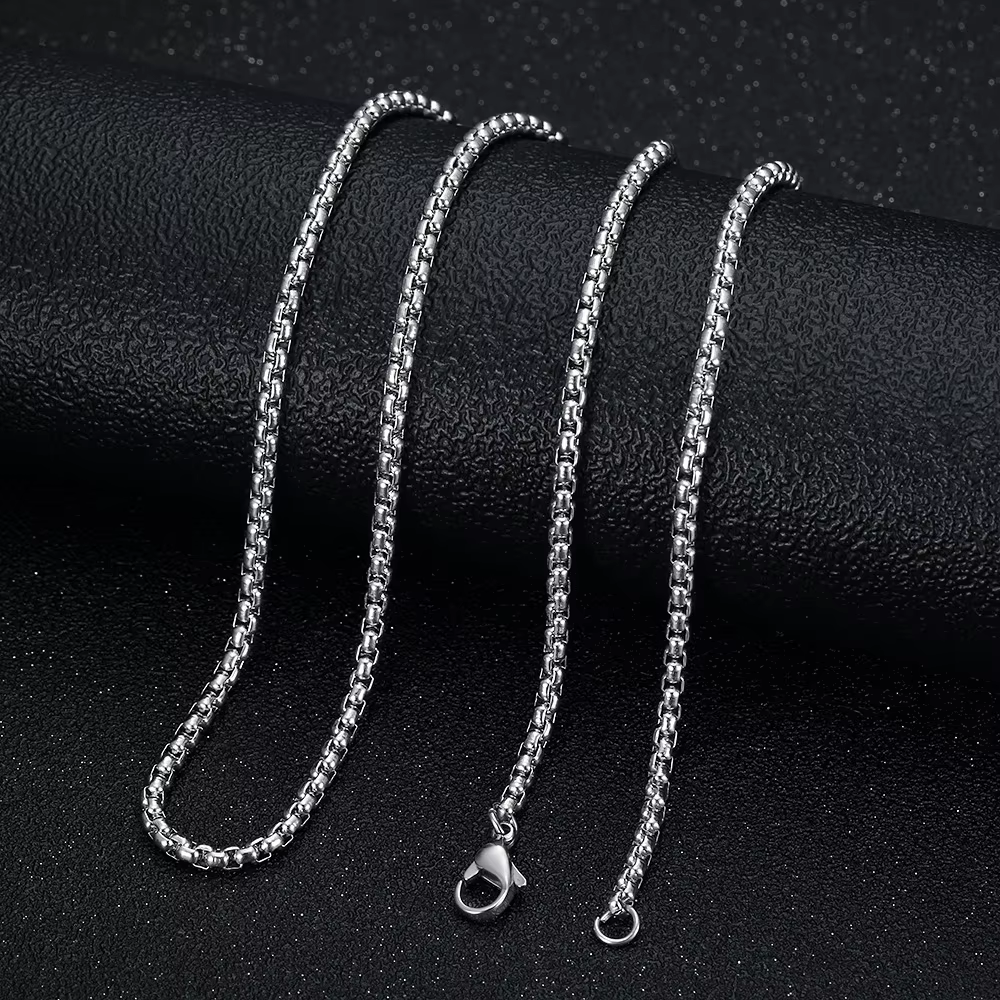 ALITE WEAR DIVISION TAG silver tag pendant necklace on a rope chain in 316L stainless steel - view 5