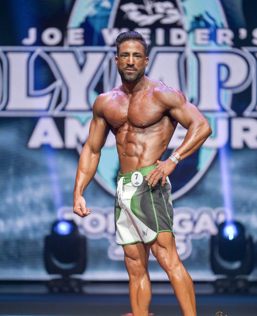 Green Element Men's Physique Board Shorts | ALITE WEAR