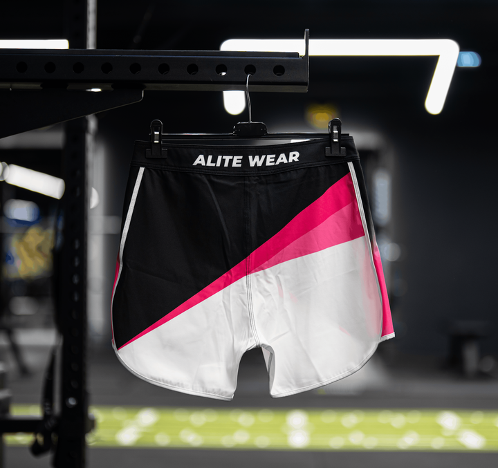 Magenta competition board shorts front view | ALITE WEAR