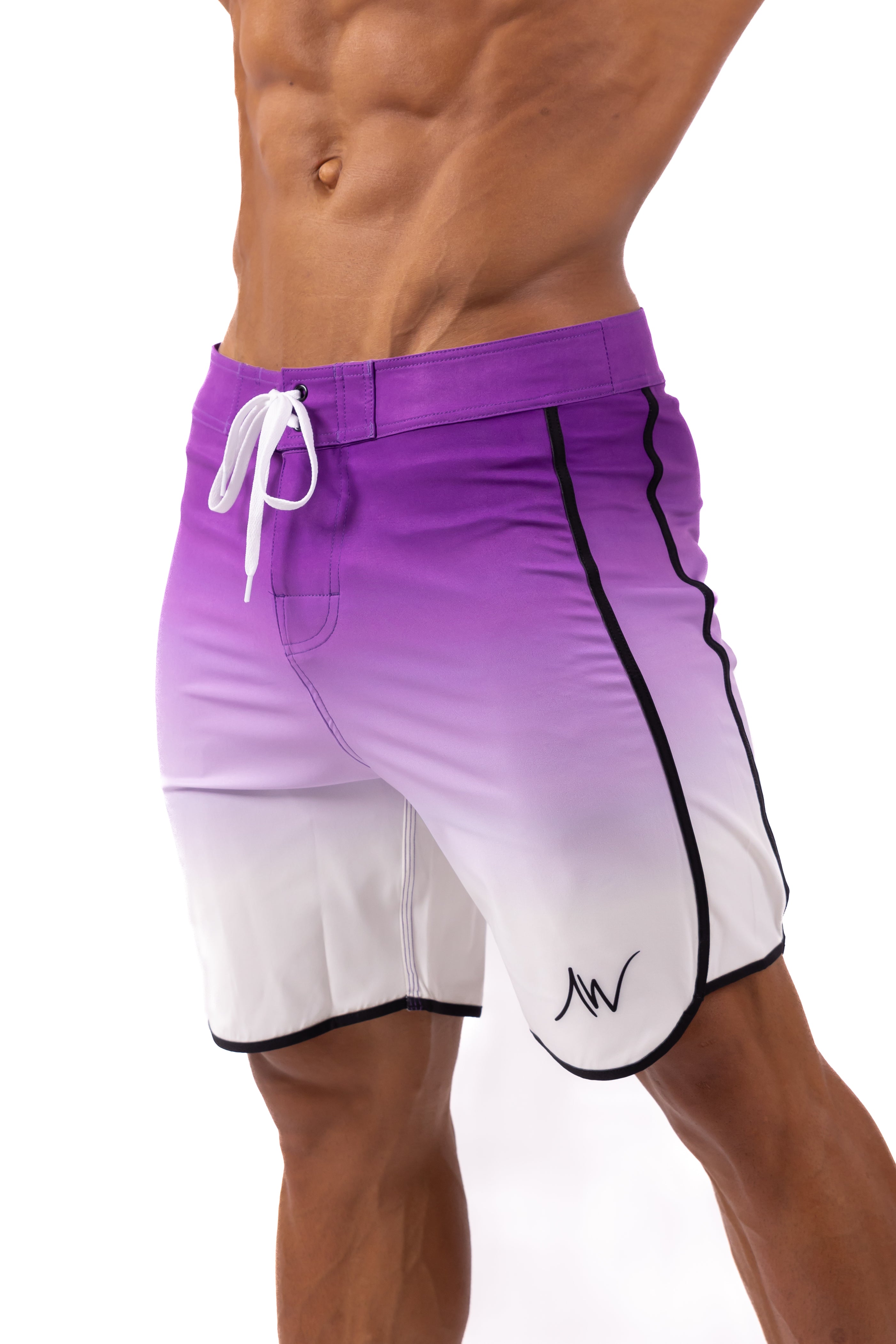 Purple Ombre Board Shorts: For Mens Physique And Fitness – ALITE WEAR