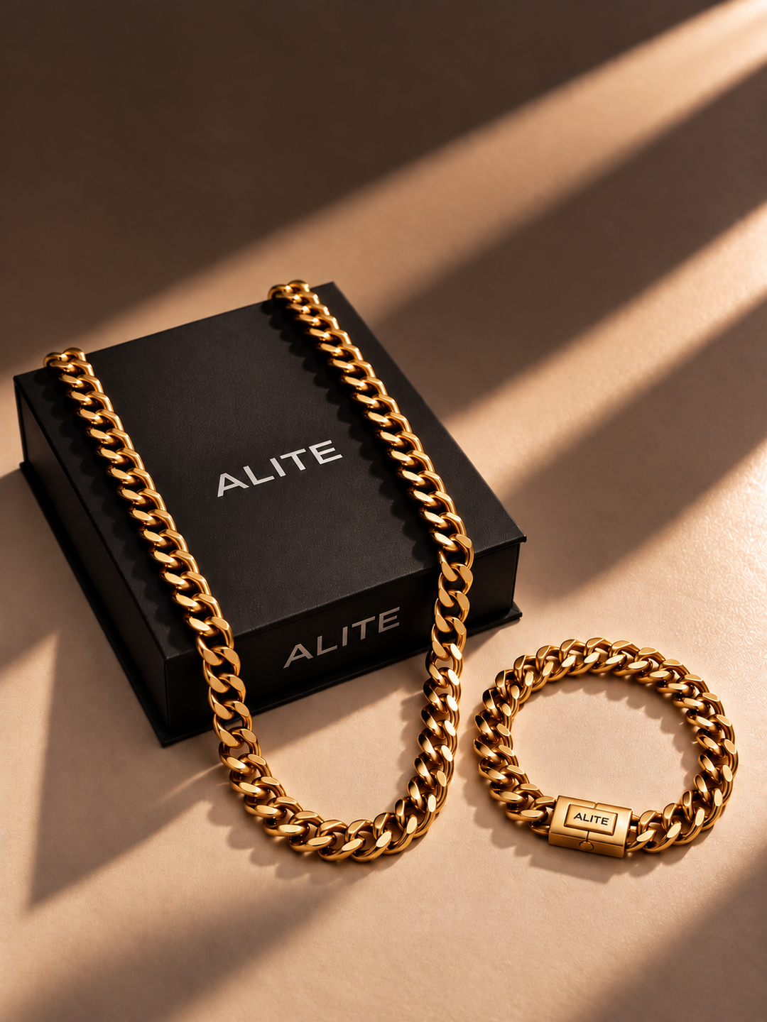 GOLD SET - Elite Chain + Empire Bracelet