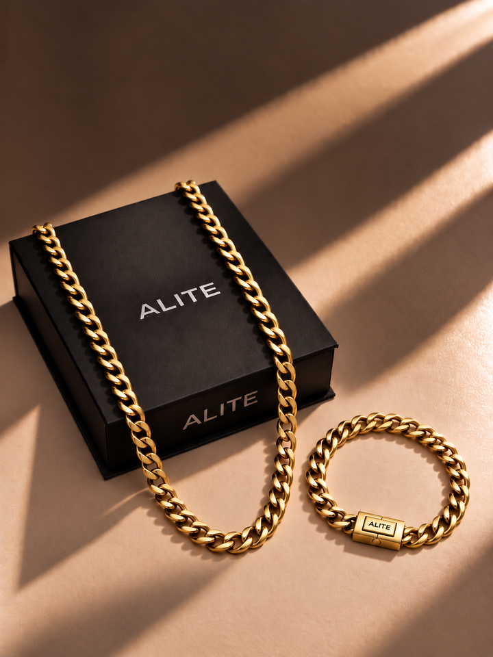 GOLD SET - Elite Chain + Empire Bracelet