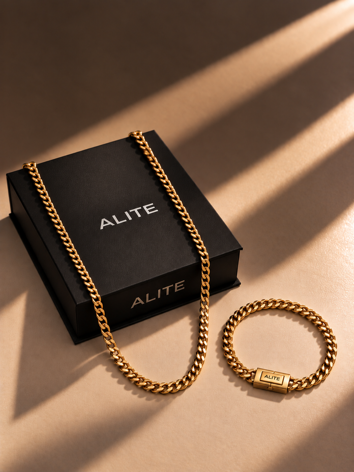GOLD SET - Elite Chain + Empire Bracelet