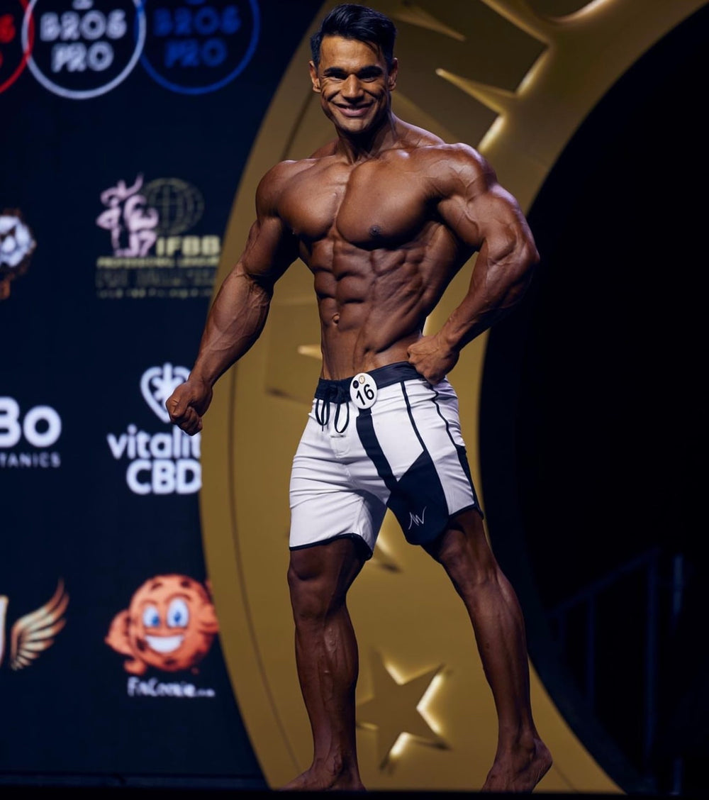 1st Place IFBB NPC competition board shorts | ALITE WEAR