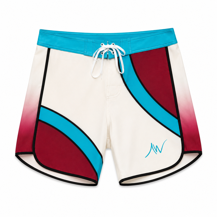 Oasis teal, burgundy, and white Men&
