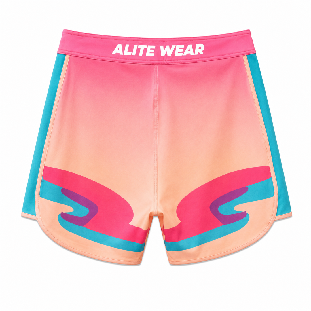 Mirage pink, orange, and teal gradient Men&