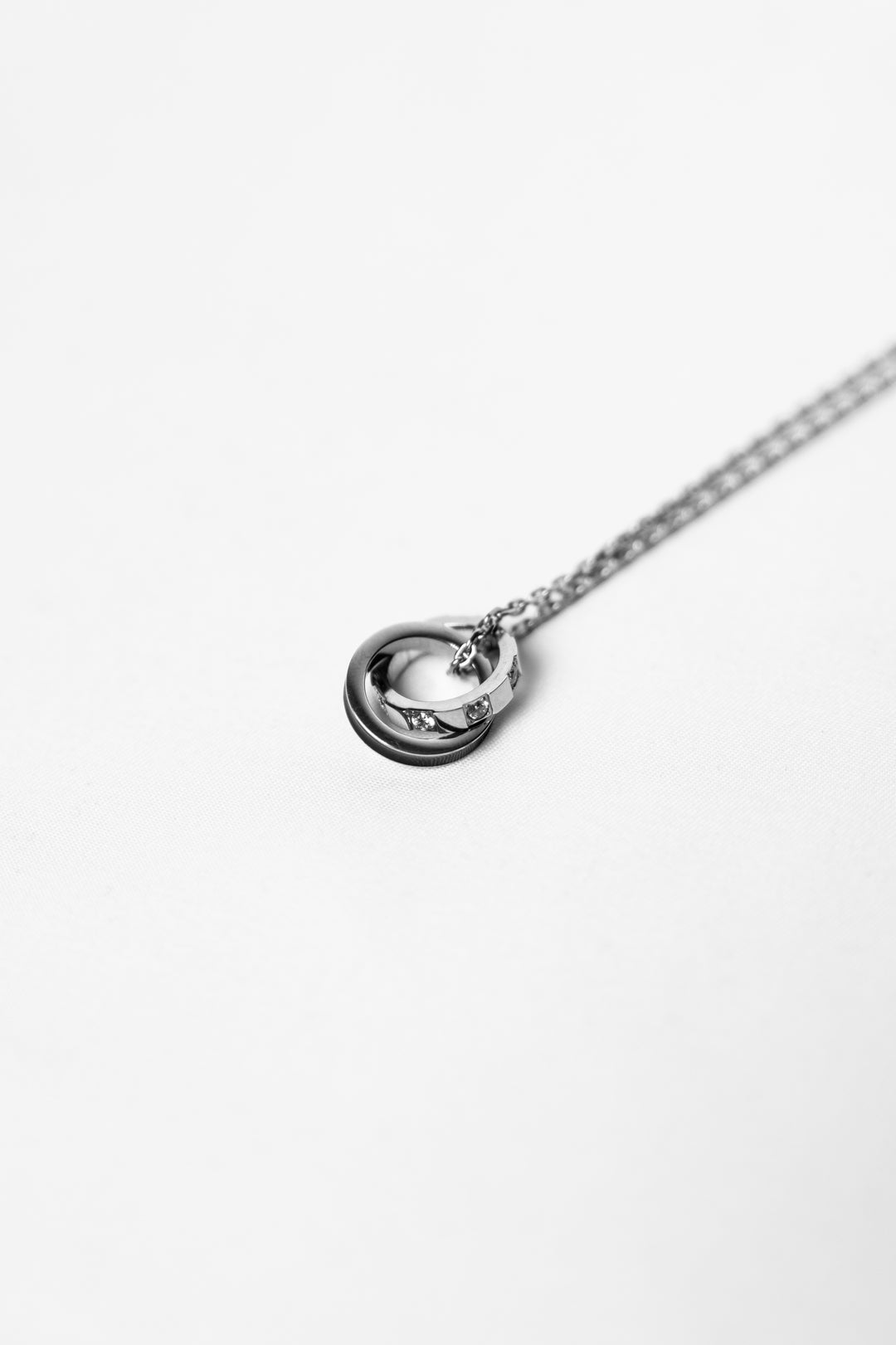 ALITE WEAR VALOR silver round pendant necklace on a rope chain in 316L stainless steel - view 5