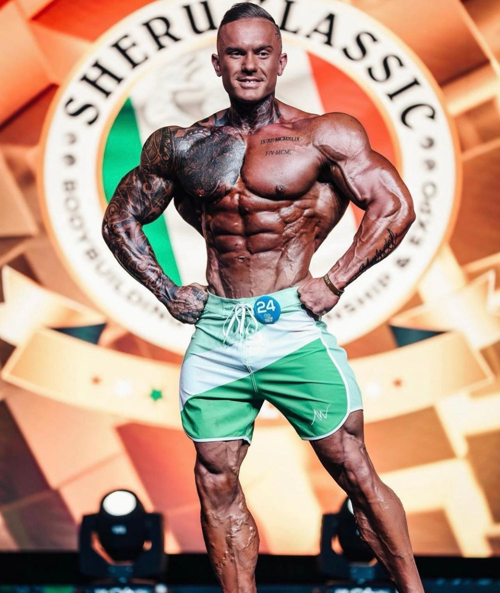Green Mile Men's Physique Board Shorts | ALITE WEAR