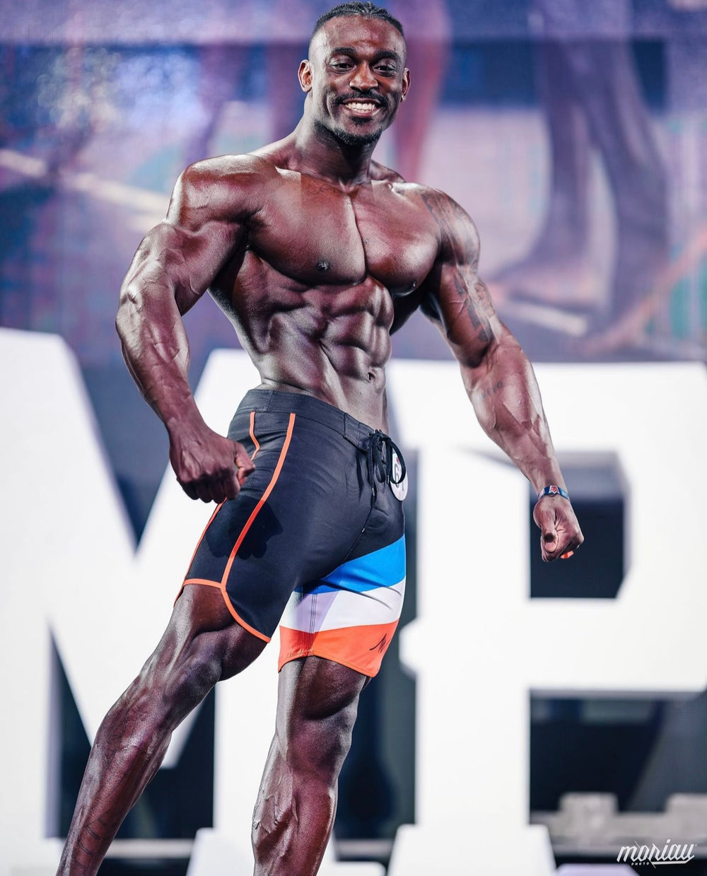 The Frenchie competition board shorts front view | ALITE WEAR