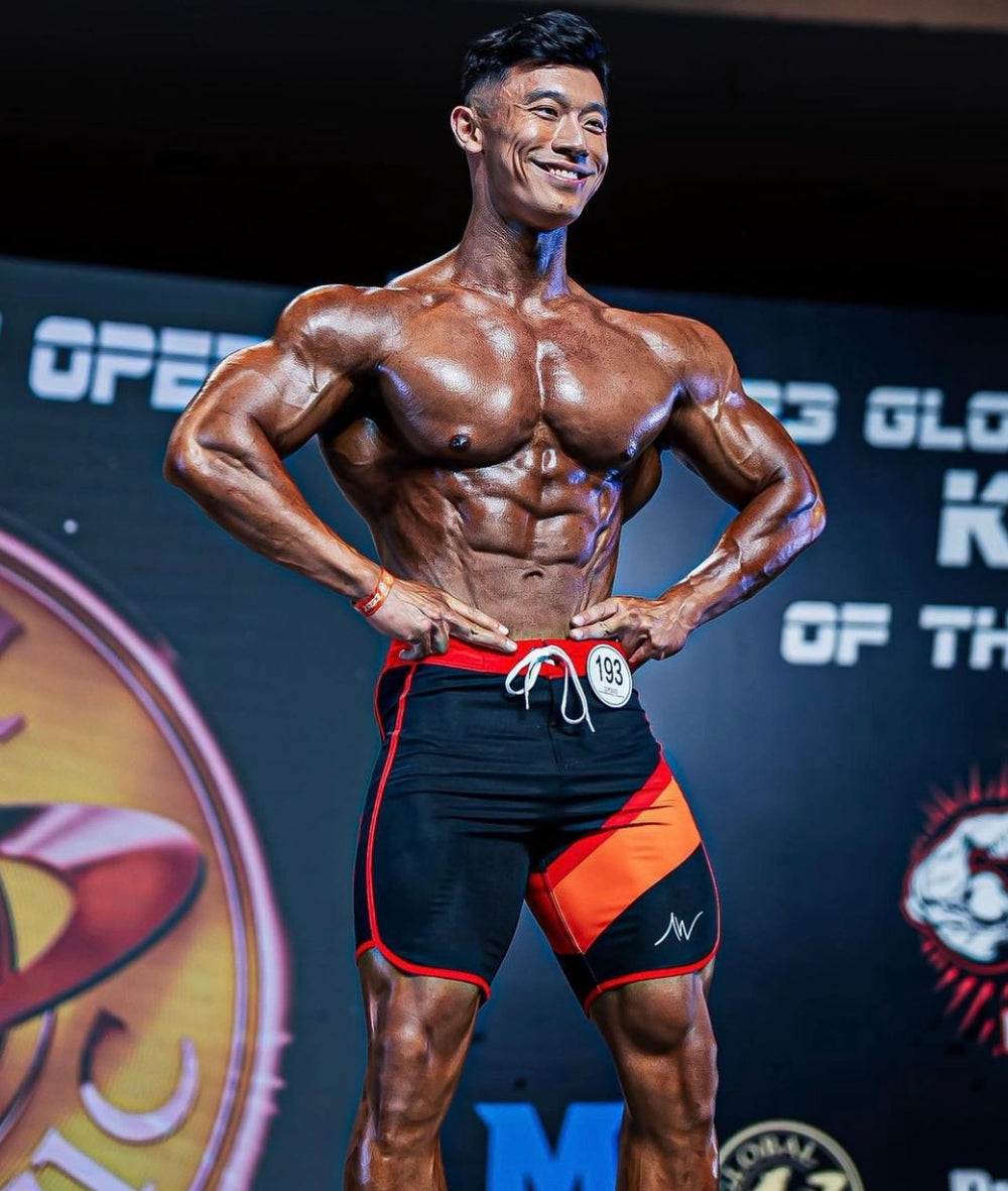 Steal The Show IFBB NPC competition board shorts | ALITE WEAR