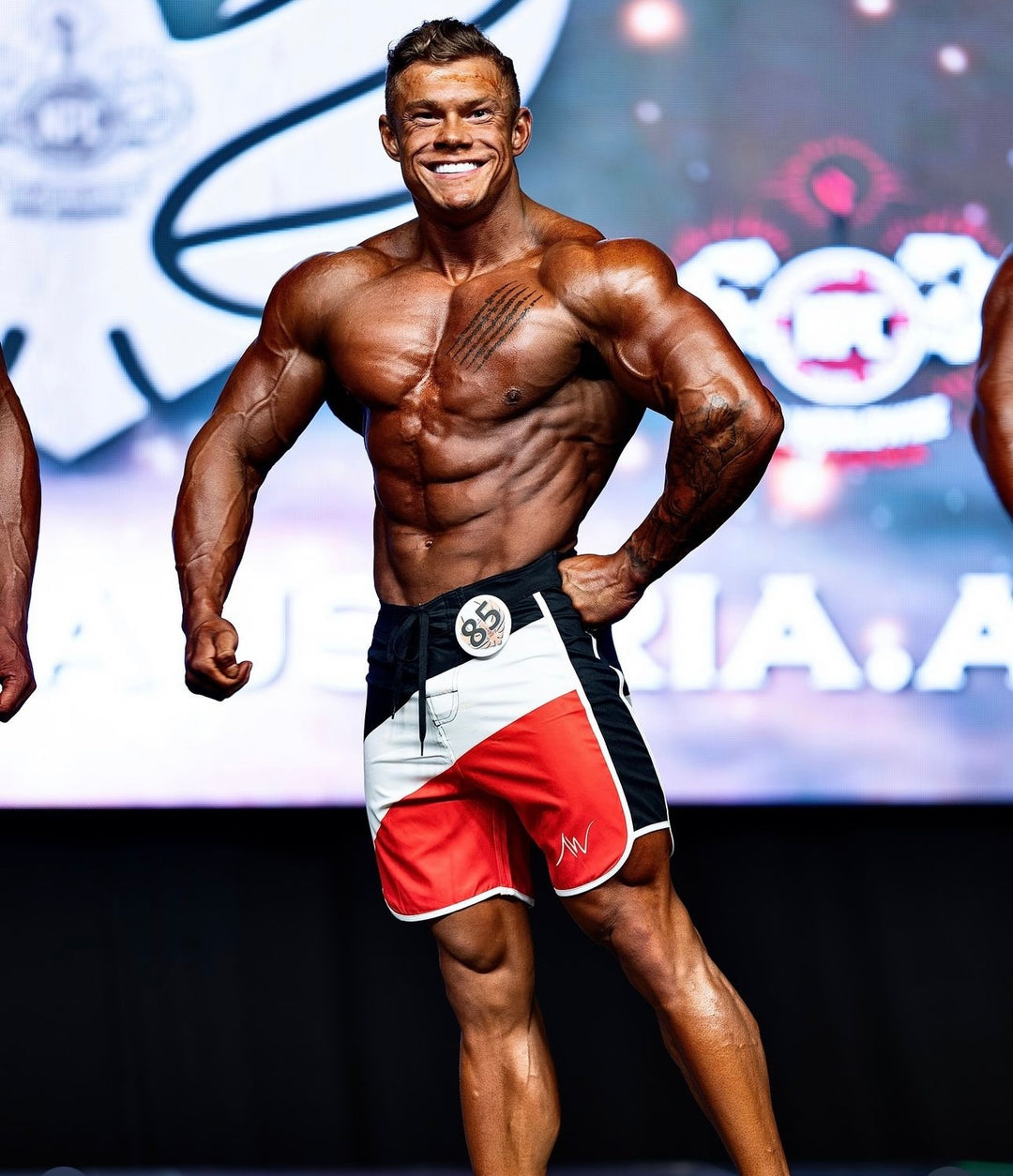 Black, White Red Board Shorts For Men's Physique – ALITE WEAR