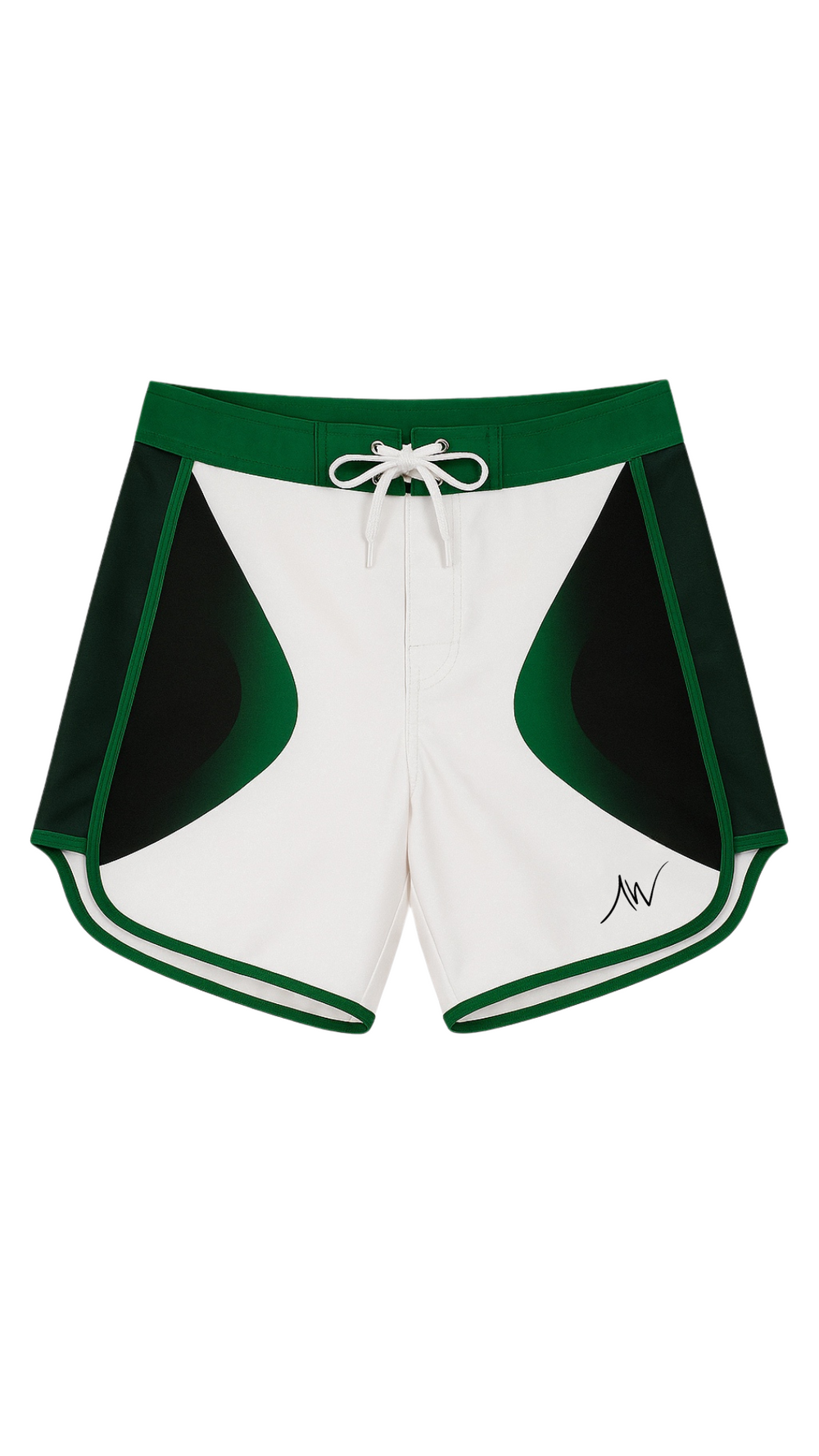 Green Element competition board shorts front view | ALITE WEAR