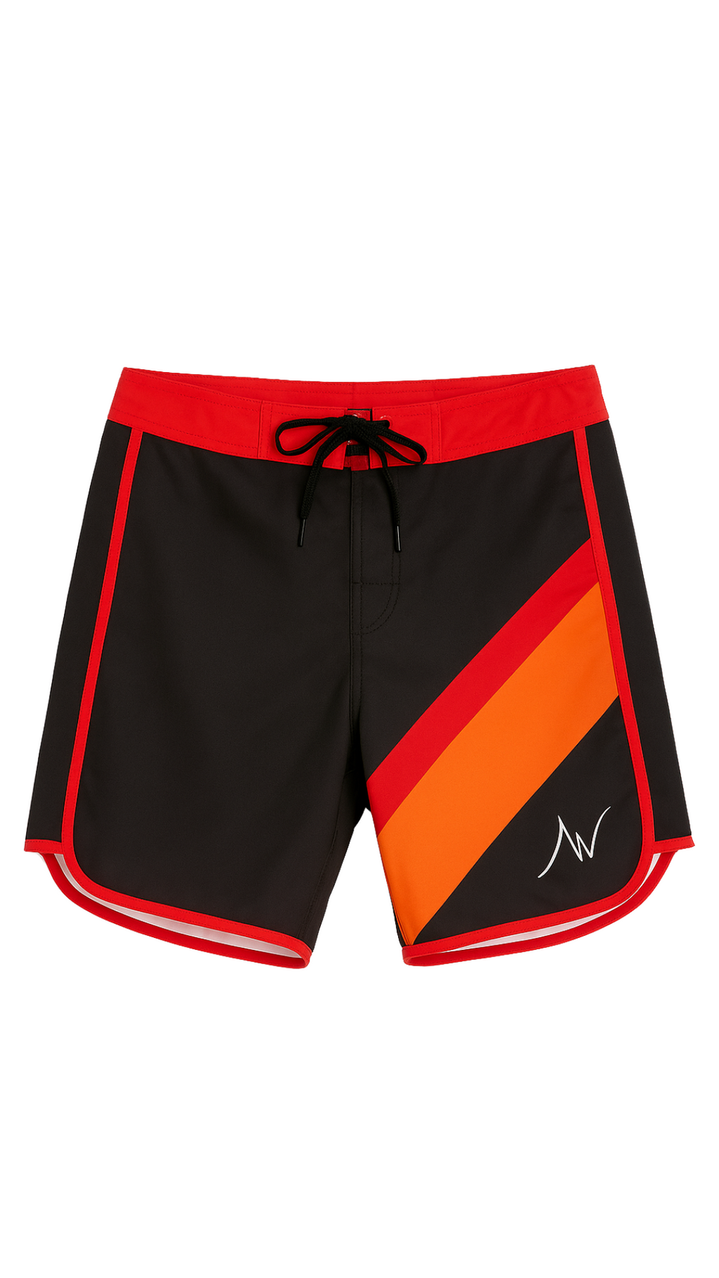 Orange & Black Men's Physique Board Shorts - Stand Out in Style Orange & Black Men's Physique Board Shorts - Stand Out in Style