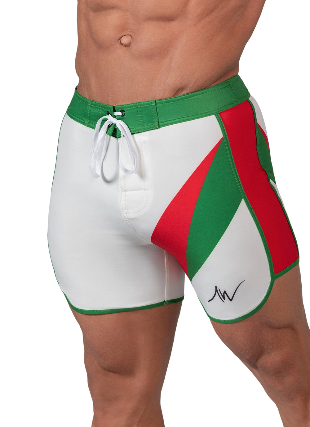 Forest Green competition board shorts front view | ALITE WEAR