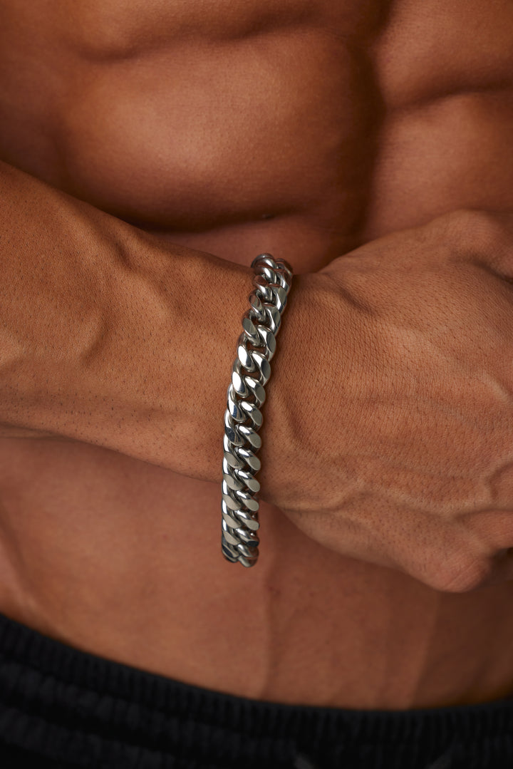 ALITE WEAR EMPIRE silver link chain bracelet in 316L stainless steel