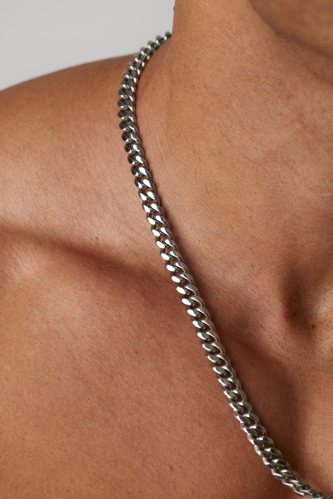 ALITE WEAR ELITE silver link chain necklace in 316L stainless steel - view 3