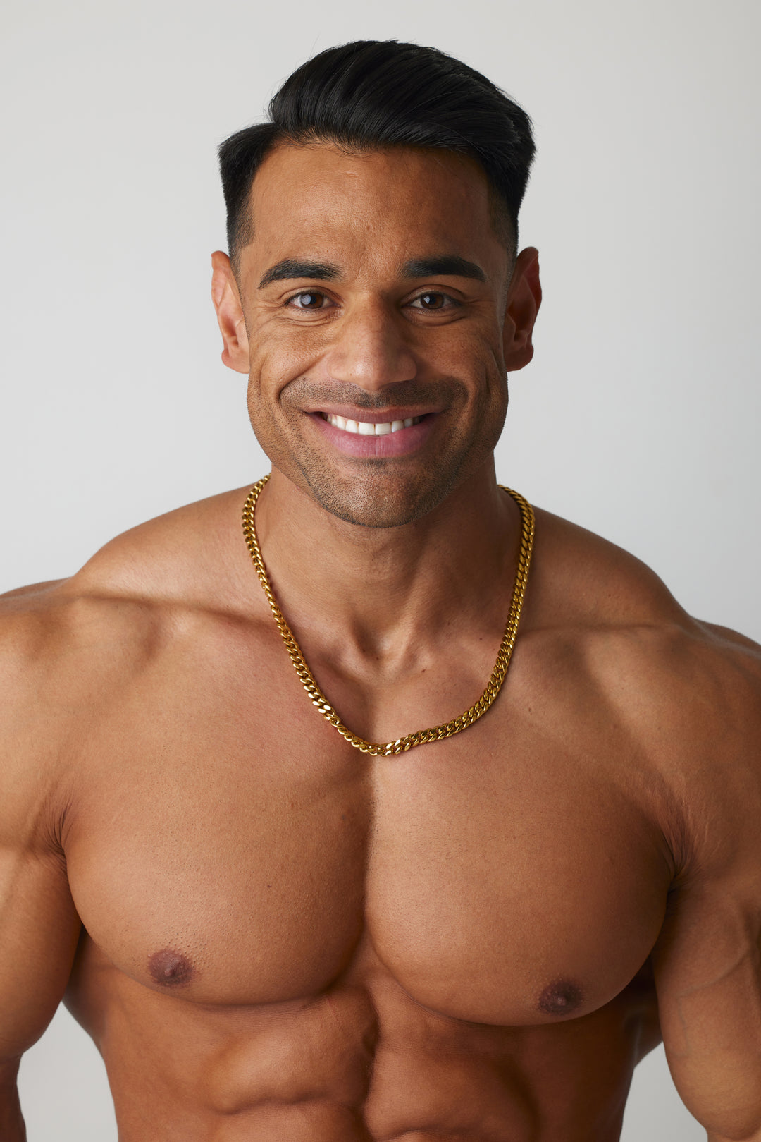 ALITE WEAR ELITE gold link chain necklace in 316L stainless steel with 14K gold plating - view 3