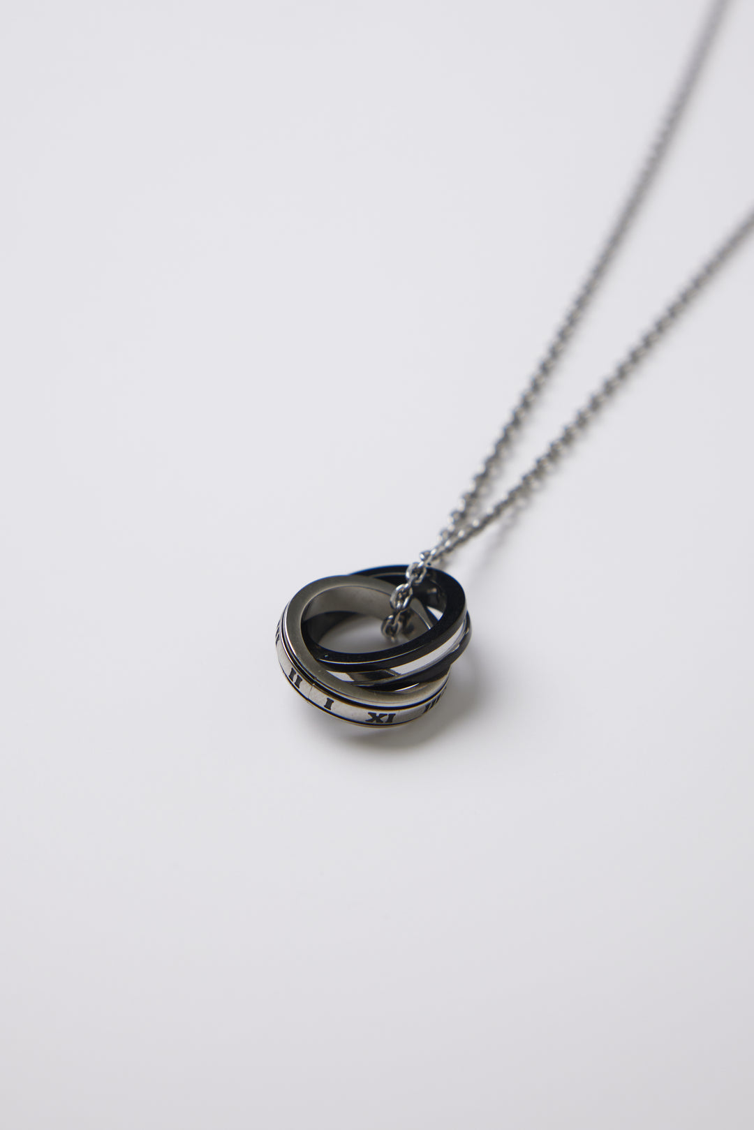 ALITE WEAR VALOR silver round pendant necklace on a rope chain in 316L stainless steel - view 4