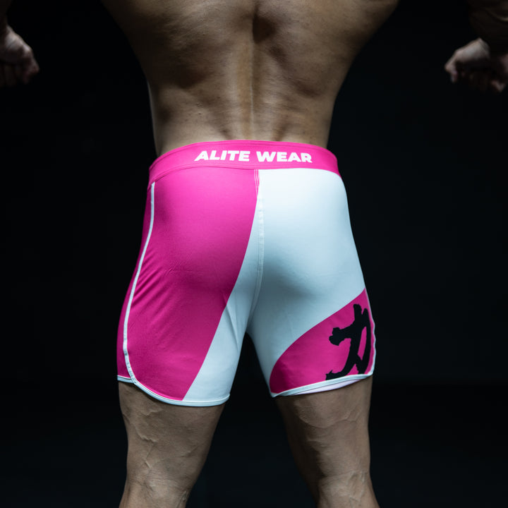 Rear view of Hanami pink and white Men&