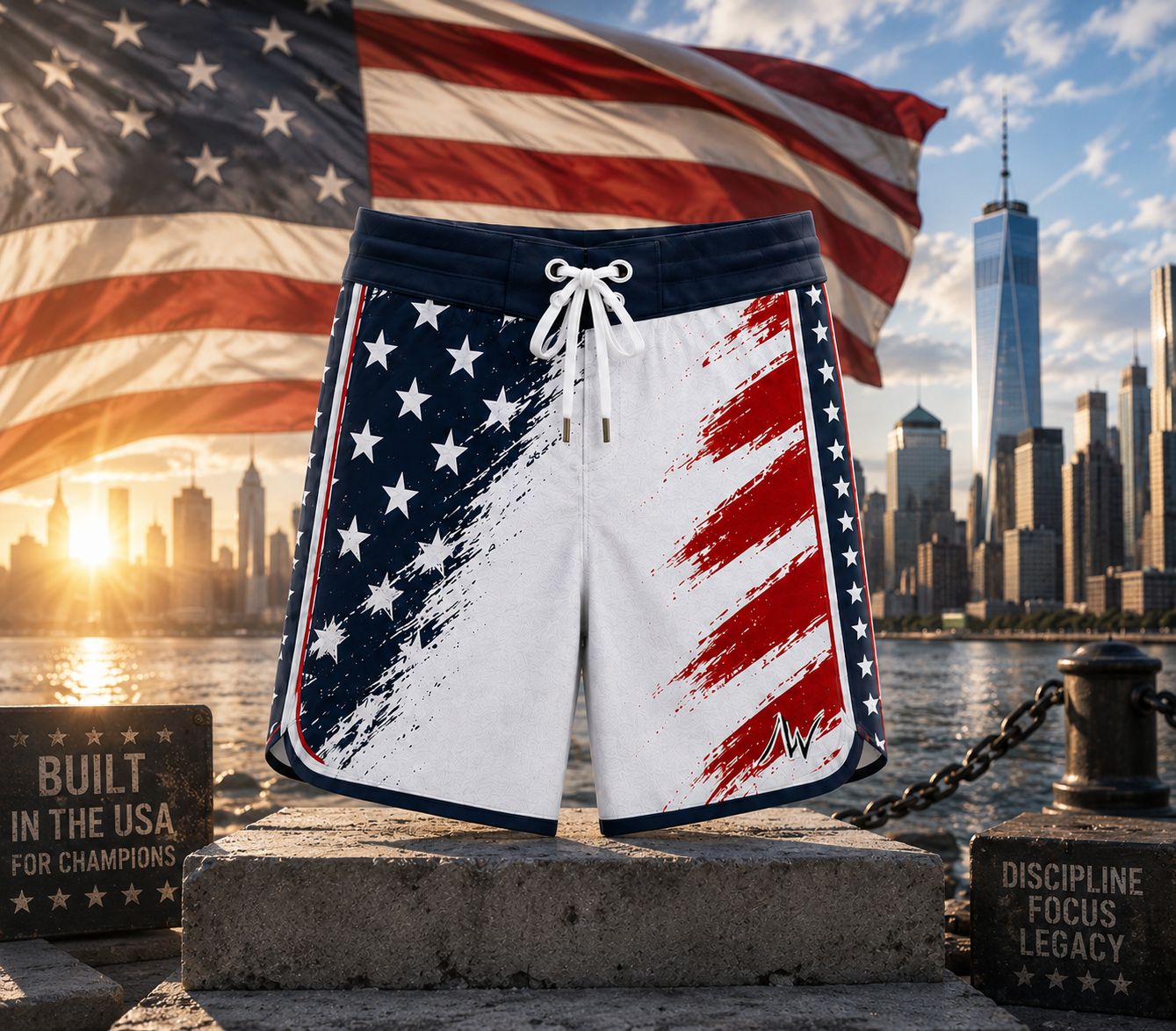 Men's Physique Board Shorts | IFBB Competition Shorts | ALITE WEAR