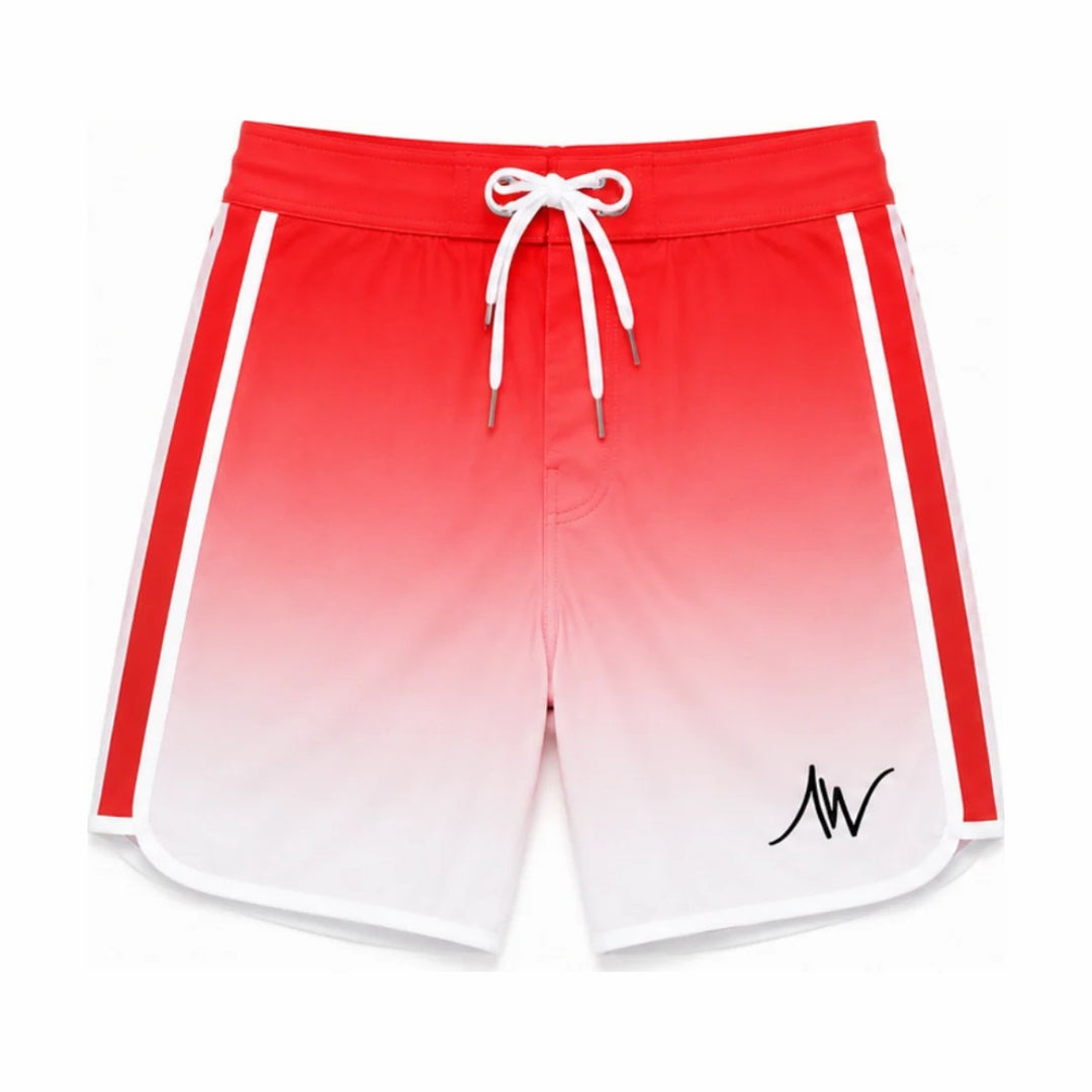 ALITE WEAR ARNOLD CLASSIC men's physique board shorts, front view