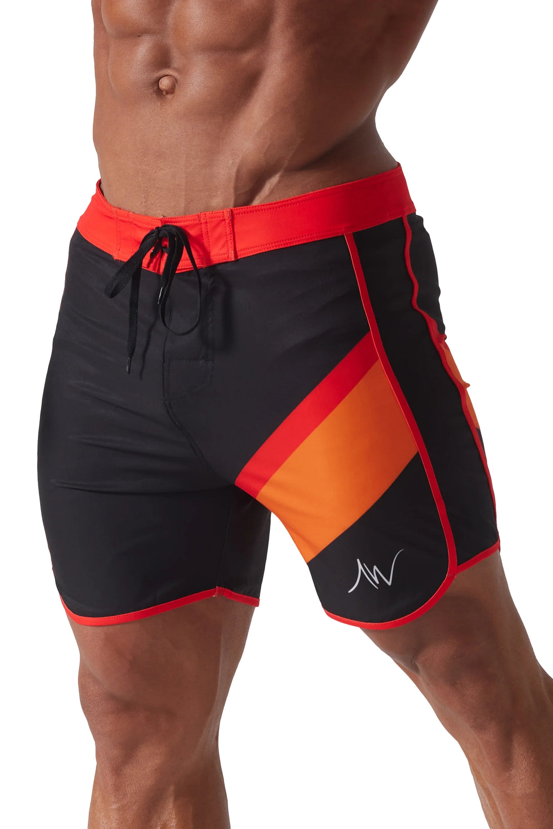 Orange & Black Men's Physique Board Shorts - Stand Out in Style Orange & Black Men's Physique Board Shorts - Stand Out in Style